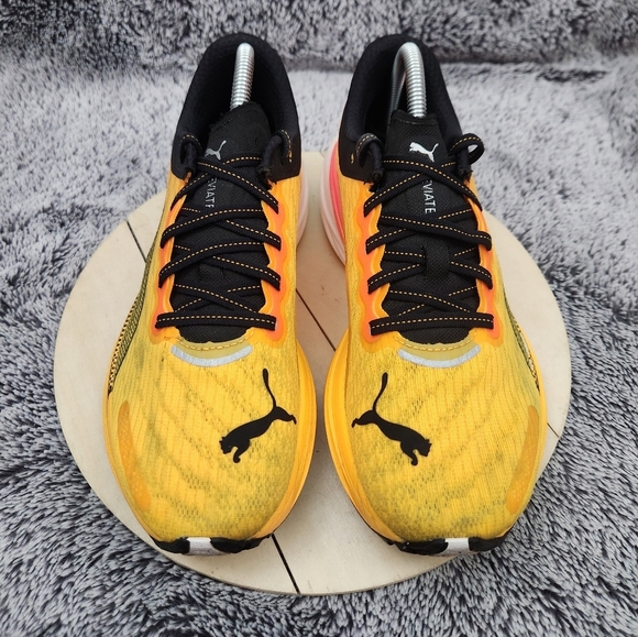 Puma Deviate Nitro 2 'Sunset Glow Sun Stream Black Men's Size 8 - Picture 3 of 9